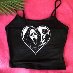 Scream Ghostface halloween tank top